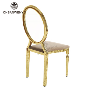 Chaises en acier inoxydable transparentes certifiées ISO, design personnalisé, vente en gros, pour événements, mariages, banquets, fêtes - Product Image 3