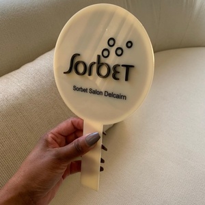Miroir à main en acrylique avec logo personnalisé, cadeau d'affaires, miroir à main en acrylique à une face, accessoire <span class=keywords><strong>photo</strong></span> pour médias sociaux, miroir esthétique compact - Product Image 2