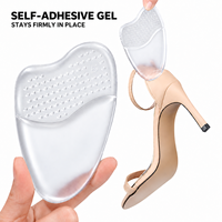 Coussinets métatarsiens auto-adhésifs en gel antidérapant pour chaussures, inserts amortissants pour talons hauts et chaussures plates, soulagement de la douleur, réducteur de taille de chaussure