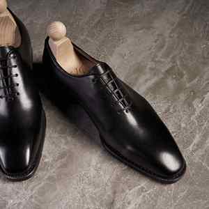 รองเท้าหนังทรงอ็อกซ์ฟอร์ดหัวแหลมสำหรับผู้ชายไซส์ใหญ่ สไตล์ลำลองสำหรับฤดูใบไม้ผลิ  งานแฮนด์เมดสไตล์อังกฤษ  ระบายอากาศได้ดี กันลื่น - Product Image 5
