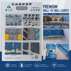 Large Roll Stock Wall To Wall Carpet Premium Yarn Dyed Durable For Hotel Project Bulk Wholesale Floor Covering Supply - Product Image 1