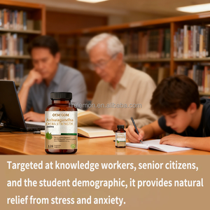 Cápsulas de Extracto de Ashwagandha Orgánica OEM ODM, Suplementos Herbales de Raíz de Ashwagandha para Adultos, Apoyo Cognitivo y de la Memoria - Product Image 5