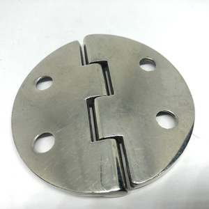 Charnière Ronde en Acier Inoxydable 64x64x4.5mm Épaissie pour Trappe de Bateau Marine, Quincaillerie de Couvercle de Trappe, Surface Polie - Product Image 1