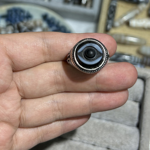 Nhìn thấy Vòng mắt cho nam giới illuminati mắt của Providence ngón tay nhẫn Rắn phong Cách Cũ - Product Image 5