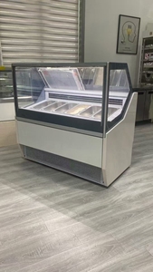 Precio de fábrica: Vitrina expositora de pasteles, máquina de repostería, vitrina expositora de helados de vidrio, congelador, refrigerador - Product Image 4
