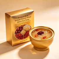 Premium OEM Instant Freeze Dried Silver Ear Soup with Red Dates & Goji Berry Beauty Superfood FD Snow Fungus Soup Ready in 60s