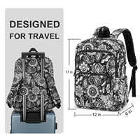 Sac à dos scolaire léger, durable et imperméable en toile pour adolescents, garçons et filles, pour le campus