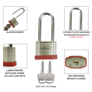 <span class=keywords><strong>Cadenas</strong></span> de sécurité laminé à longue anse, étanche et durable, personnalisé, haute sécurité, fourni directement par l'usine chinoise - Product Image 3