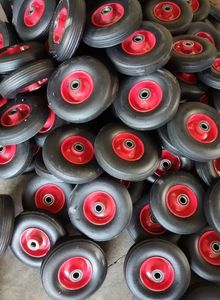 Roue et pneus de brouette sans chambre <span class=keywords><strong>à</strong></span> air 300-8/350-4 pour <span class=keywords><strong>chariot</strong></span>, tondeuse <span class=keywords><strong>à</strong></span> gazon, chariots <span class=keywords><strong>à</strong></span> main - Product Image 4