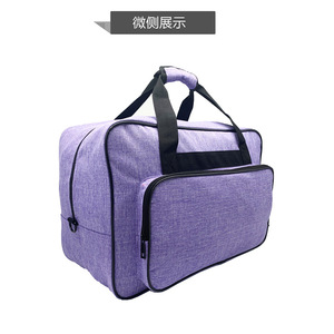 Sac de rangement de voyage portable à une épaule de haute qualité pour petite machine à coudre, en tissu Oxford moderne avec motif carré en plastique - Product Image 6