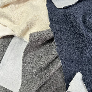 Vente en gros 100% polyester double face bouclé Sherpa Teddy <span class=keywords><strong>laine</strong></span> couverture tissu hiver femmes manteaux et vêtements <span class=keywords><strong>tissus</strong></span> - Product Image 6