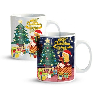 <span class=keywords><strong>Taza</strong></span> de café con logotipo personalizado, tazas mágicas de cerámica con cambio de color para regalo de Navidad - Product Image 6