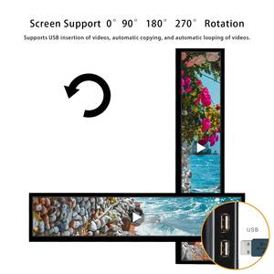 Écran publicitaire Support Auto Play Partition Playback 1920X360 24 pouces Ips Smart <span class=keywords><strong>Monitor</strong></span> Usb Portable <span class=keywords><strong>Lcd</strong></span> <span class=keywords><strong>Monitor</strong></span> - Product Image 4