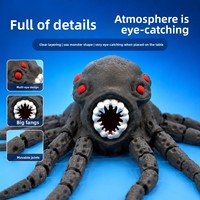 Modèle de collection articulé de pieuvre abyssale imprimée en 3D, créature marine profonde