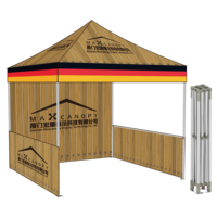 Gazebo pop-up extérieur en aluminium 10x10 avec auvent en PC imprimé pour tentes de salon commercial Événements Exposition Promotion publicitaire
