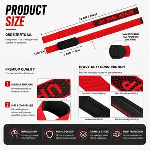 Correas de Levantamiento de Pesas Personalizadas, Resistentes, Soporte para Muñecas, para Gimnasio, Entrenamiento de Peso Muerto y Dominadas, Regalo Promocional Deportivo - Product Image 5
