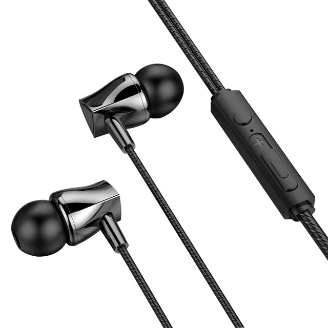 Super Handsfree Wired Earphones Stereo Sound Wired Earphone High Quality OEM ODM Music Earphones With Mic Semi-In-Ear Earbuds