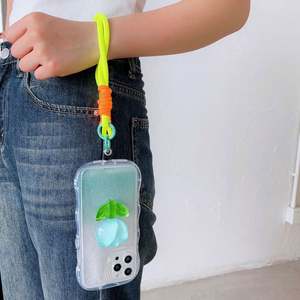 Portable <b>Accessories</b> Colorful Short Nylon Rope With Patch Tab Cell <b>Phone</b> Wrist Straps <b>Mobile</b> <b>Phone</b> Rope - Product Image 5