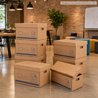 Boîtes en carton ondulé écologiques faites à la main FUJU pour le rangement de documents de bureau, doublure intérieure personnalisée, impression de logo, origine Guangdong