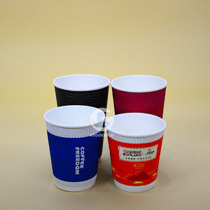 Vaso de papel de doble pared con impresión personalizada a precio razonable - Product Image 2