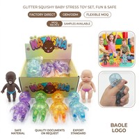 Jouet à presser Ugly Doll de la taille d'une paume, poupée noire anti-stress qui crache des bulles, jouet à rebond lent pour filles et garçons de 2 à 4 ans, marque BL, logo personnalisé