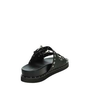 Ciabatta Nera da Donna Laura Biagiotti 9069, Sandalo Piatto - Product Image 3