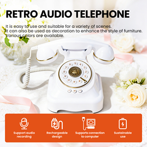 Nuovo Guestbook Audio: Telefono Vintage per Matrimoni, Registrazione Messaggi Voicemail, Noleggio per Eventi e Feste, Vendita Diretta dalla Fabbrica - Product Image 3
