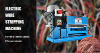 Machine de recyclage de déchets de coupe de fil d'armure de petite taille, dénudeur de câble épais