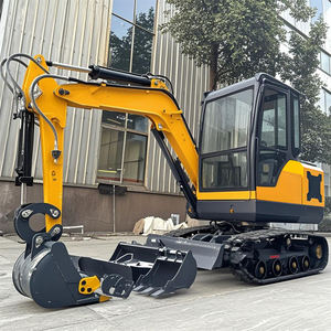 Mini Escavadeira 2.5 Toneladas Digger Modos Operacionais Opcionais para Peças/Equipamentos De Precisão CE Certified Small Rawler Escavadeira - Product Image 1