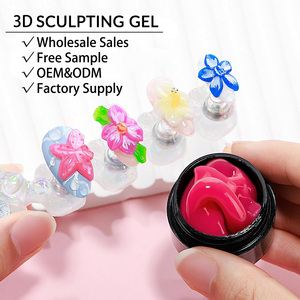 Gel de sculpture solide sans HEMA ni TPO, végétalien et sans cruauté, gel <span class=keywords><strong>UV</strong></span> 3D non collant pour salon professionnel, marque privée - Product Image 2