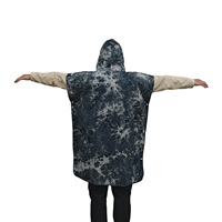 Poncho de plage à capuche en microfibre pour adulte, séchage rapide, idéal pour la natation et le surf