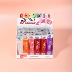 Tùy chỉnh nhiều Màu ống Lip glaze Set Hồng Rose Lipgloss Nguồn cung cấp Unbranded trái cây Burst Lip Gloss gương Set Lip glaze