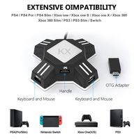 Adaptador de teclado y ratón USB, convertidor de ratón para n-switch/Xbox One/PS4/PS3