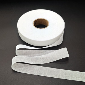 Entoilage tissé 5850 100% coton, coupe droite, non élastique, thermocollant, avec insert adhésif pour doublure de sangle - Product Image 4