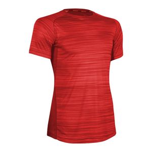 Ropa deportiva de gimnasio de manga corta para hombre de alta calidad, ropa de entrenamiento de secado rápido, camiseta de entrenamiento físico en conjunto de patrón sólido - Product Image 5