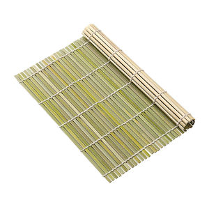 Rouleau de Sushi en Peau Verte de Bambou Rideaux de Sushi en Peau Blanche Outils Antiadhésifs Faits à la Main Vente en Gros d'Ustensiles de <span class=keywords><strong>Cuisine</strong></span> Japonais - Product Image 5