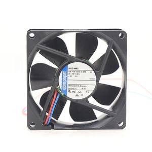 Ventilador axial pequeño de 8 cm con rodamiento de bolas para equipos médicos, ebmpapst 8412NMLE 8025, 80x80x25 mm, 12 V CC, 26.5 CFM, 0.6 W, 21 dBA, 2050 RPM. - Product Image 2