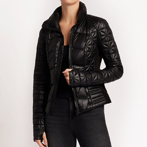 Factory Directly Wholesale Winter Top Double Sided Padded Cotton Zipper Pocket Horse Riding <strong>Puffer</strong> Jacket for <strong>Women</strong> - Product Image 2