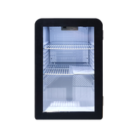 Noire — réfrigérateur, porte en verre transparent, présentoir de bière, mini-réfrigérateur, modèle SC68A, 68L
