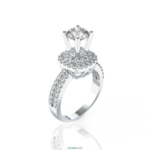 แหวนเพชรโมอิสซาไนต์คุณภาพสูงสำหรับผู้หญิง สวมใส่ได้ทุกวัน ผลิตจากวัสดุสังเคราะห์ (เพาะเลี้ยงในห้องปฏิบัติการ) จากเวียดนาม ขนาด 6.3 มม. - Product Image 1