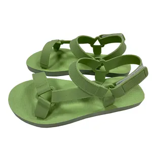 Hot promotional custom summer beach women sandals shoes luxury designer flat sandals