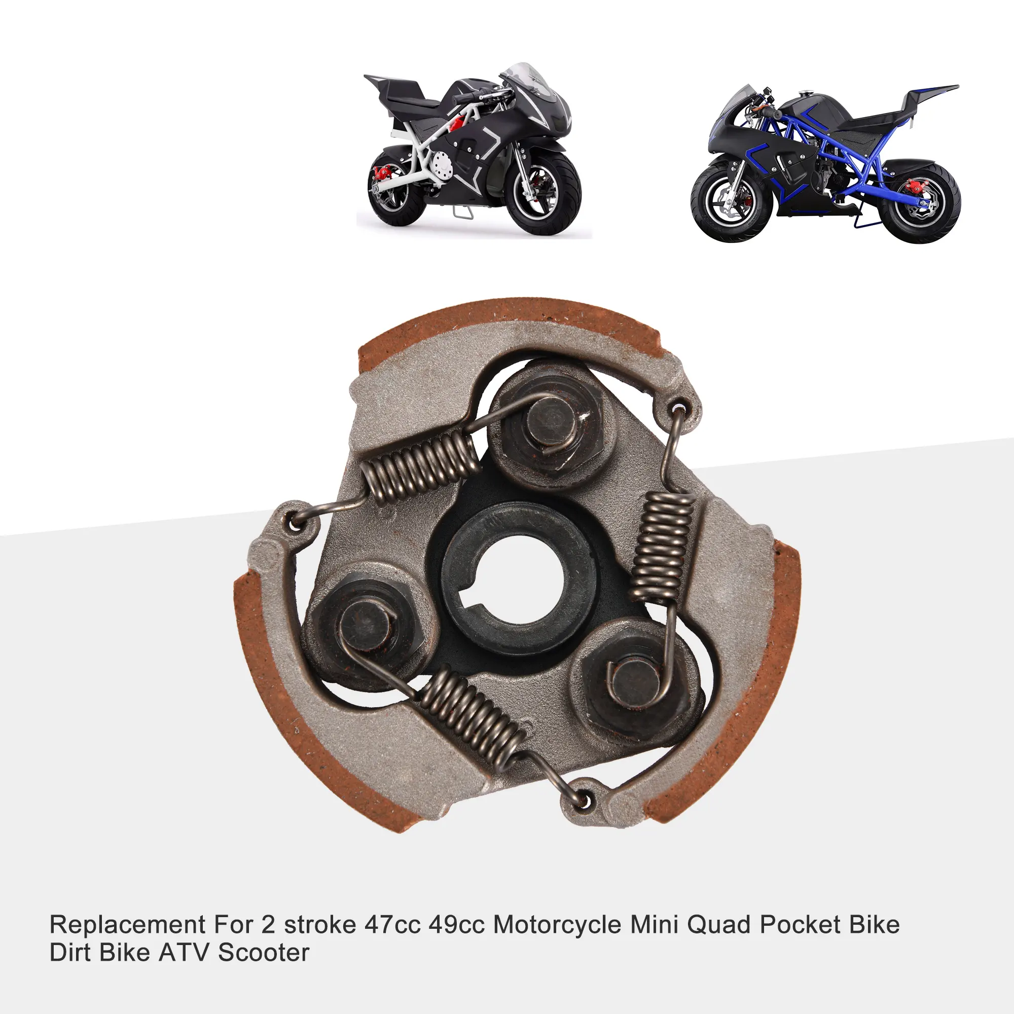 GOOFIT-almohadilla de embrague de alta resistencia para motocicleta, con muelles para motocicleta de 2 tiempos, 47CC, 49CC, Mini Quad Pocket, Dirt Bike ATV Scoot