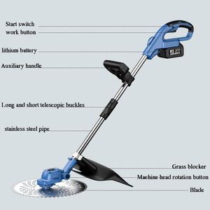 Desbrozadora Eléctrica con Cable, Cortadora de Césped, Recortadora de Hilo Eléctrica para Jardinería - Product Image 5