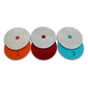 4inch 100mm Floor diamond polishing pads for granite / pad polish for granite marble stone quartz concrete tile