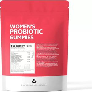 Bonbons de santé de qualité supérieure à la saveur de canneberge Gommes probiotiques pour femmes Supplément de probiotiques vaginaux naturels pour les femmes PH Balance - Product Image 2