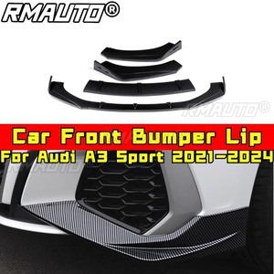 ลิ้นกันชนหน้ารถยนต์ Audi A3 Sport สำหรับ Audi A3 Sport ปี 2021-2024 ชุดแต่งกันชนหน้า สปอยเลอร์ ดิฟฟิวเซอร์ อุปกรณ์ตกแต่งรถยนต์ - Product Image 2
