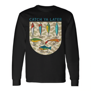 Catch Ya Later Fishing Lures Camo T-shirt à manches longues avec motif Southern Boy - Product Image 2