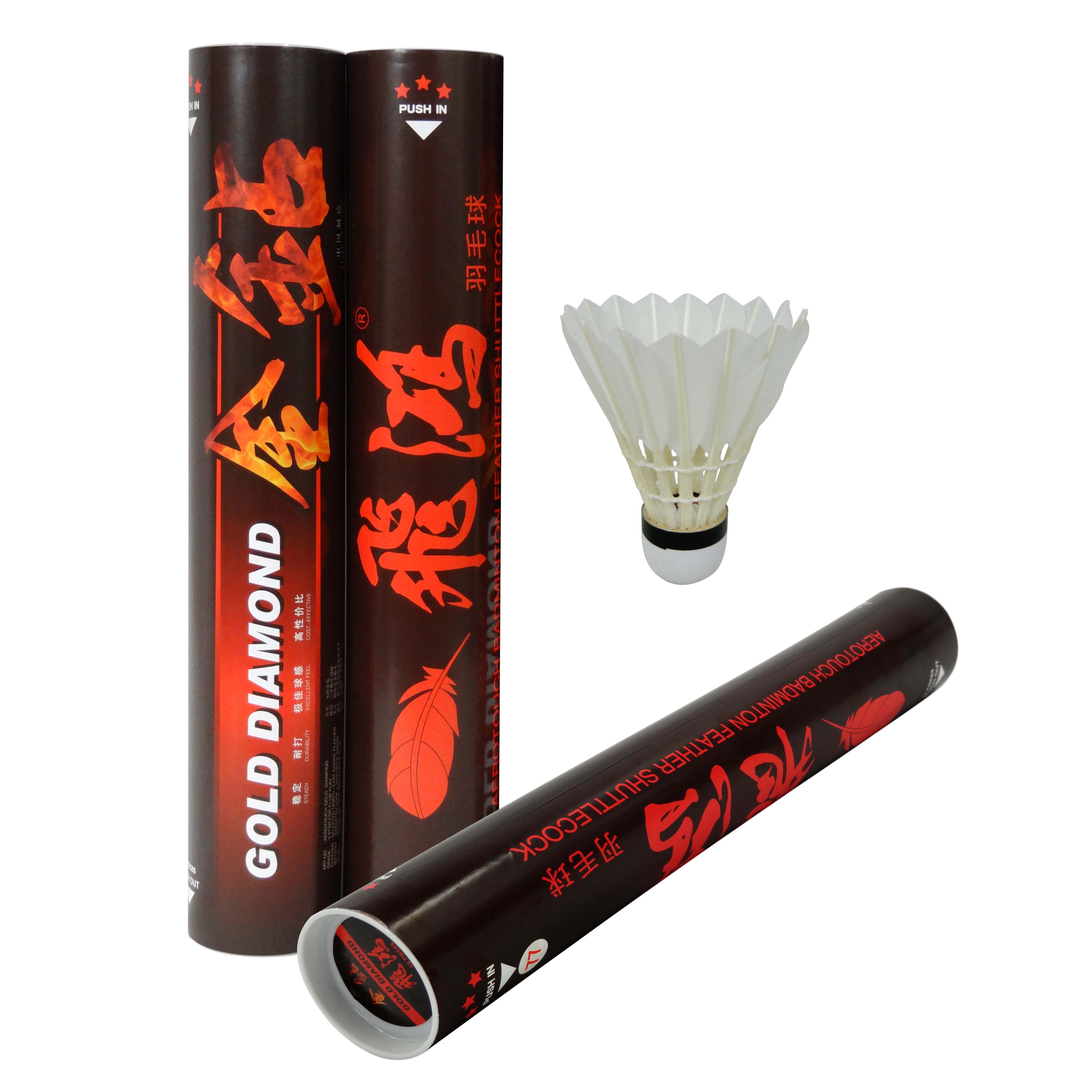 Good quality goose feather shuttlecocks for Player grader SPEED 76