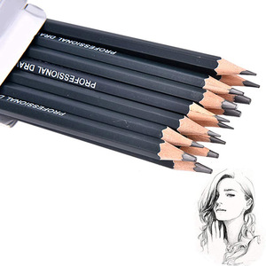 Ensemble <span class=keywords><strong>de</strong></span> crayons à <span class=keywords><strong>dessin</strong></span> professionnels <span class=keywords><strong>de</strong></span> haute qualité personnalisés en usine, crayons à mine noire avec logo, ensemble artistique - Product Image 2