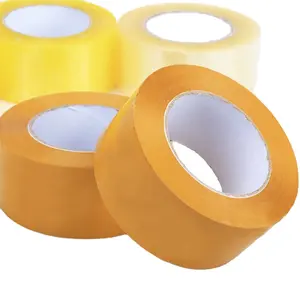 Factory quality control split resistance package Tape yellow carton seal tape yellow BOPP adhesive tape